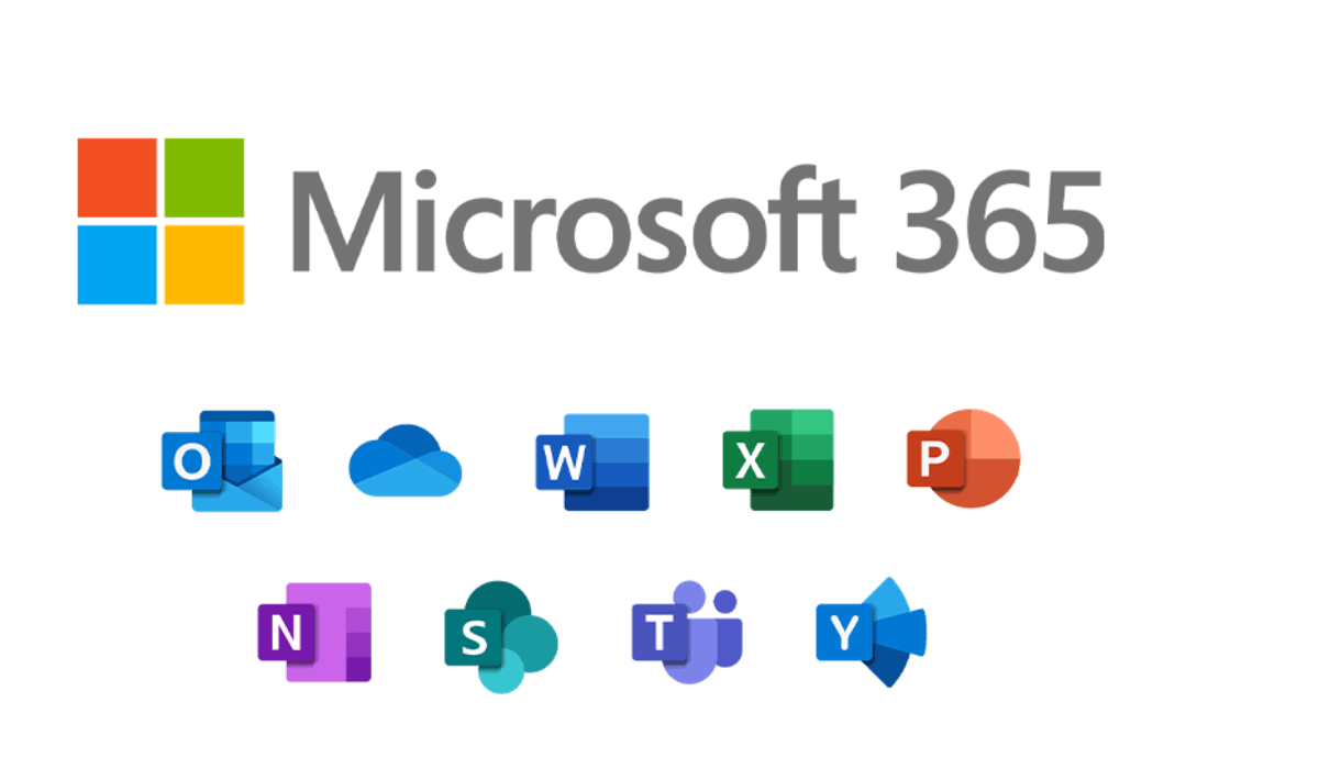 Microsoft 365 apps icons
